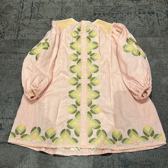 INNIKA CHOO HANS UFMAFROK Mini SMOCK in Peach- one size fits all - Picture 8 of 8